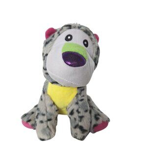A&A Global Industries Gray Leopard Cheetah Cat Plush Stuffed Animal 8.5"